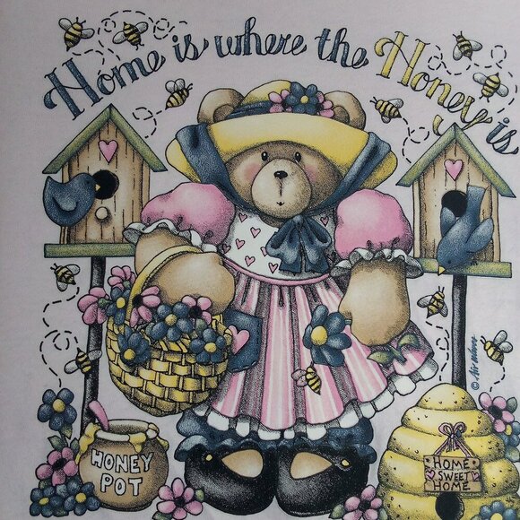 Basic Editions Other - Vintage Air Waves Teddy Bear Home Is Where The Honey Is T-Shirt